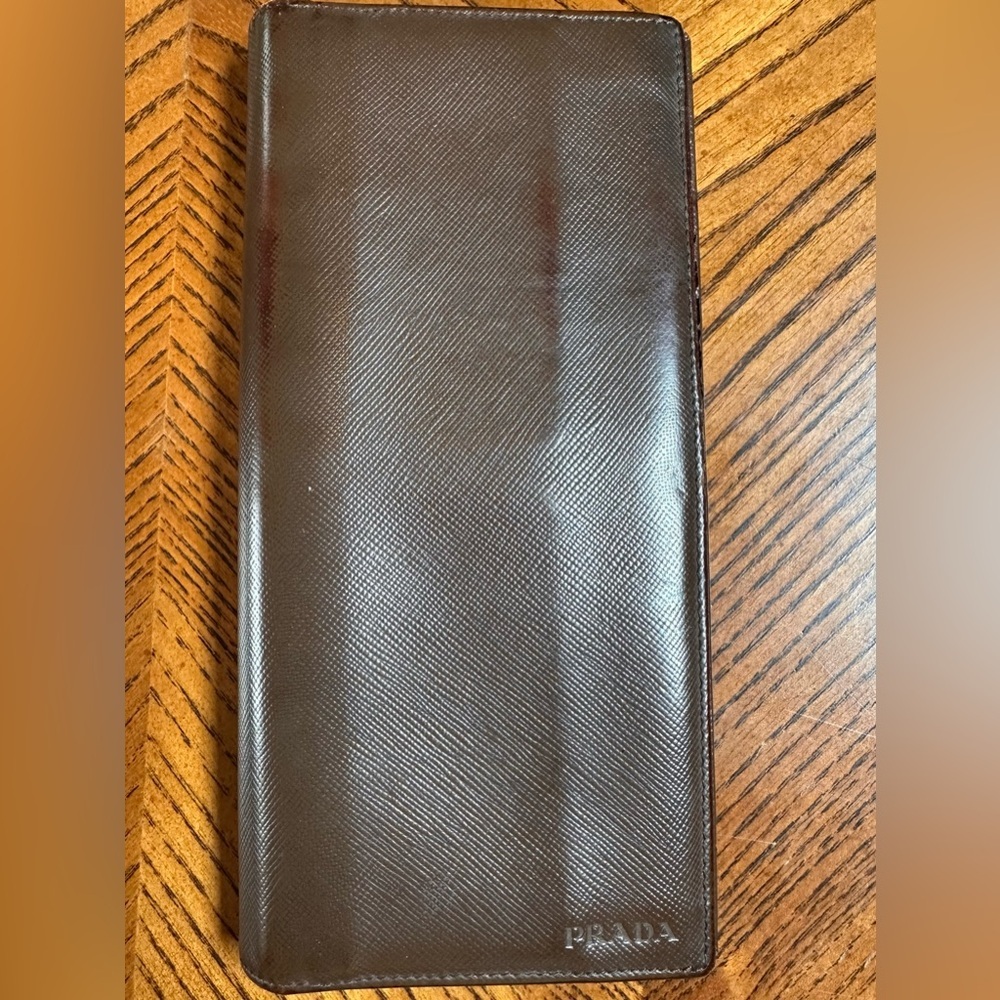 Prada Brown Leather Wallet